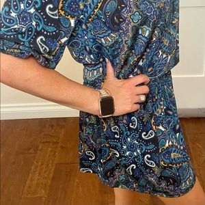 Veronicam paisley print tunic dress- XS